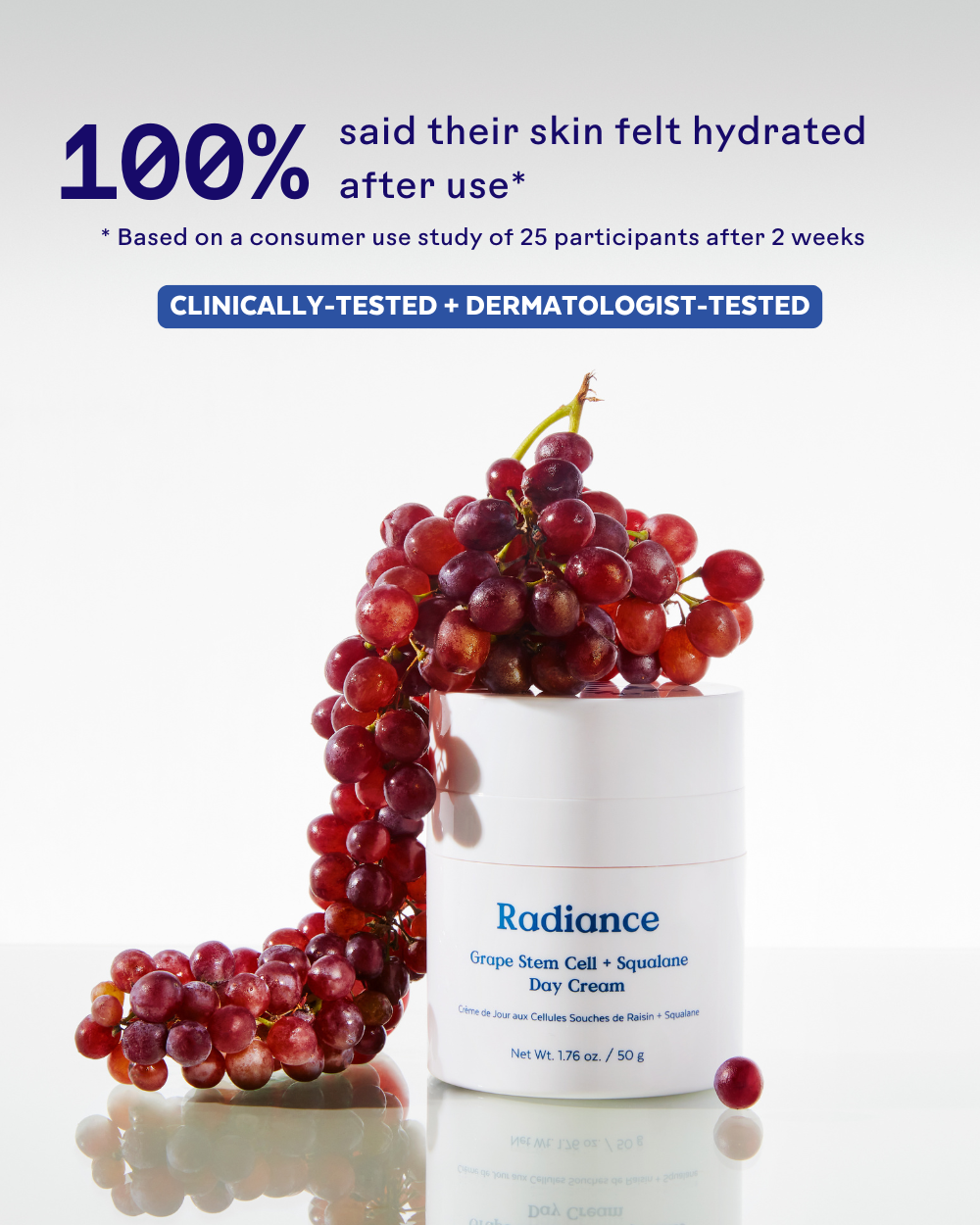 Three Ships  - TESTER - Radiance Grape Stem Cell + Squalane Ultra-Hydrating Cream  - NOT FOR RESALE