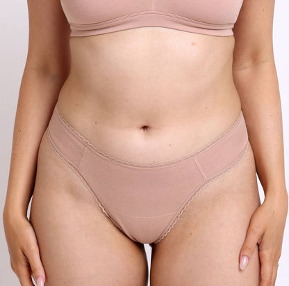 Organic Cotton Mid Rise Thong