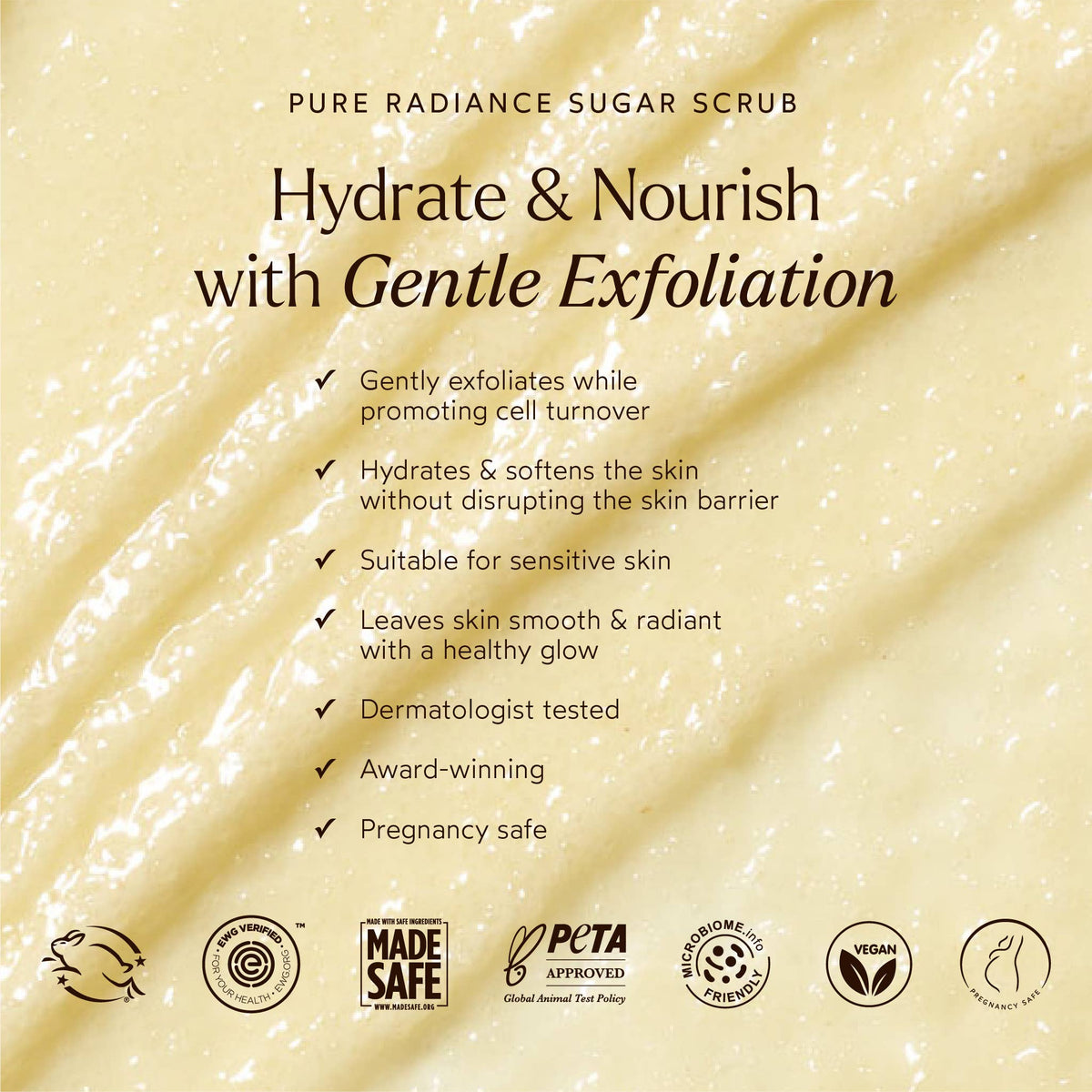 Pure Radiance Sugar Exfoliating Body Scrub