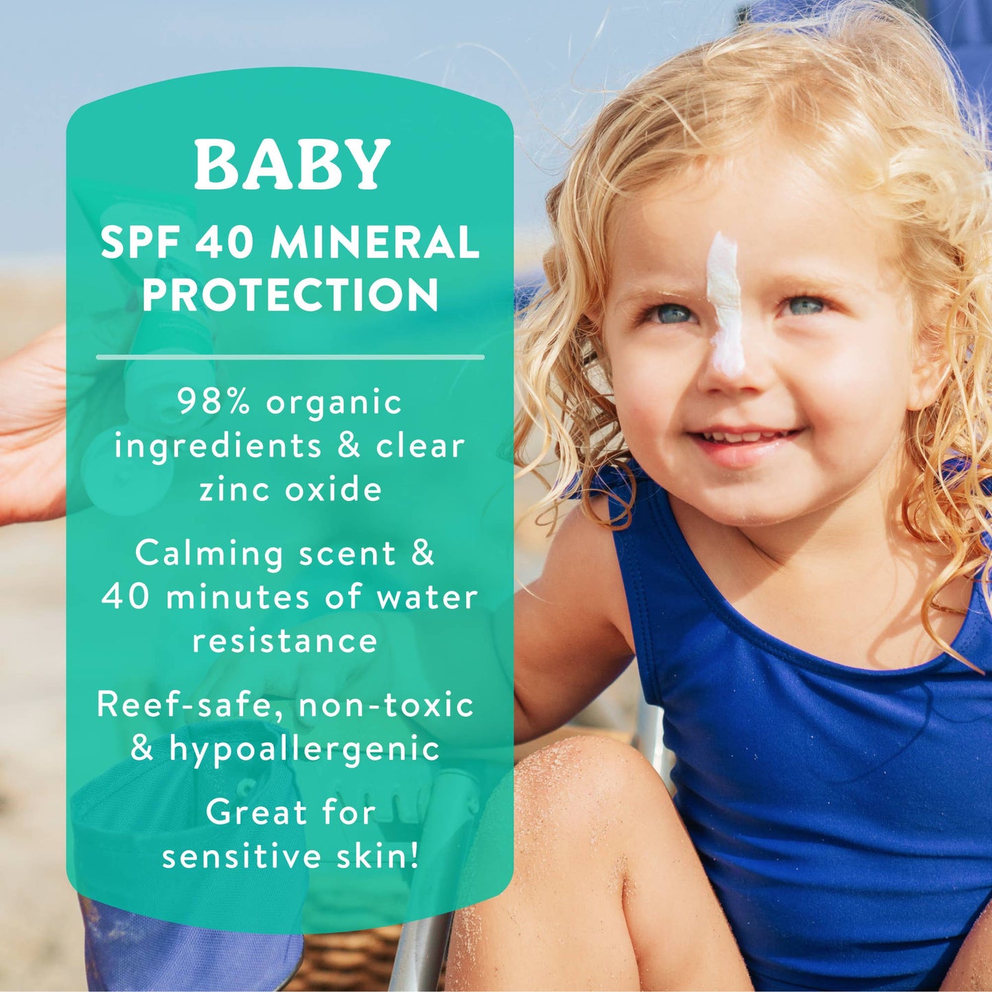 Badger - Badger Mineral Baby Sunscreen Cream SPF 40 with Zinc Oxide