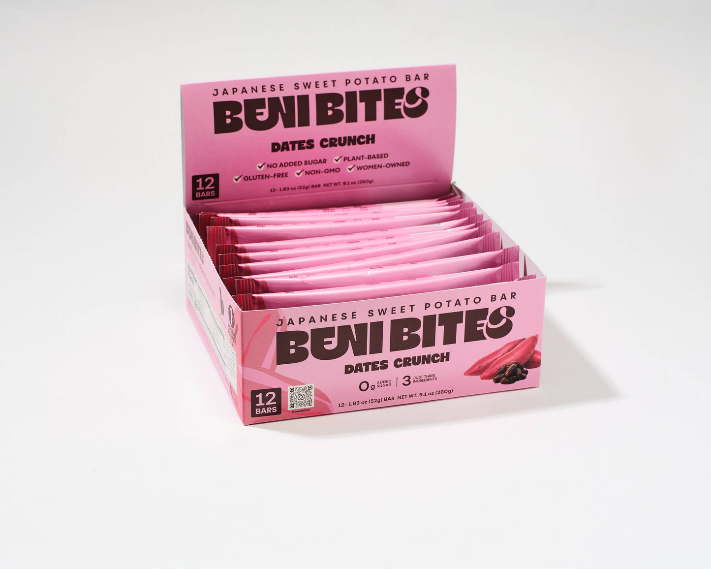 Benibites - Benibites Japanese Dried Sweet Potato Bar Dates Crunch