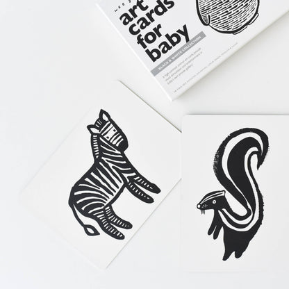 Wee Gallery - Art Cards for Baby - Black and White Animals