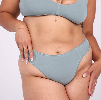 Organic Cotton Mid Rise Thong
