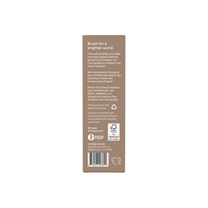 Huppy - Bamboo Collapsible Travel Toothbrush