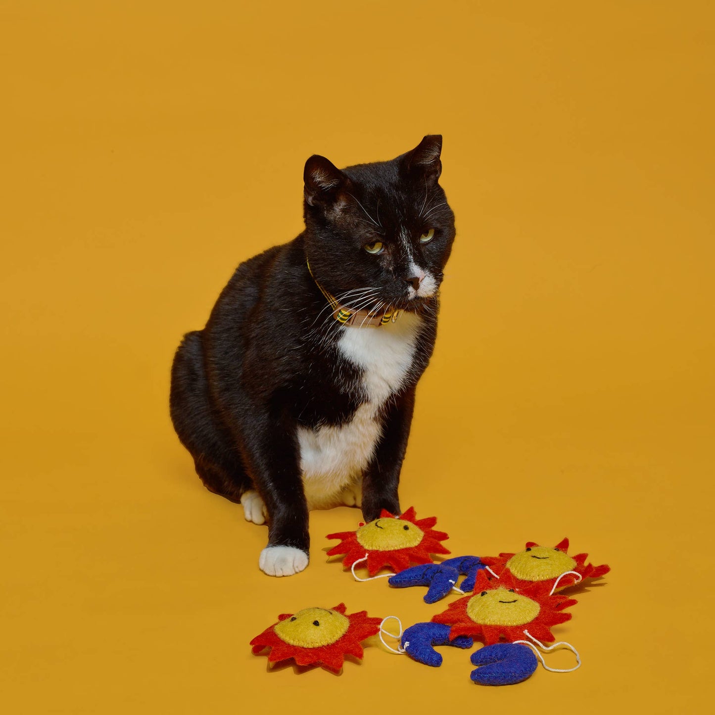 Ware of the Dog - Wool Sun & Moon Cat Toy