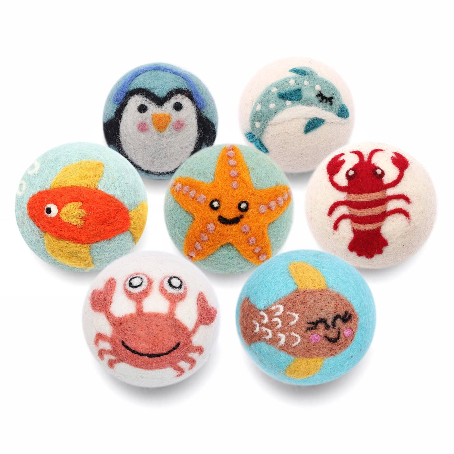 Ethical Global - Sea Creatures: Eco Wool Dryer Balls Fair Trade