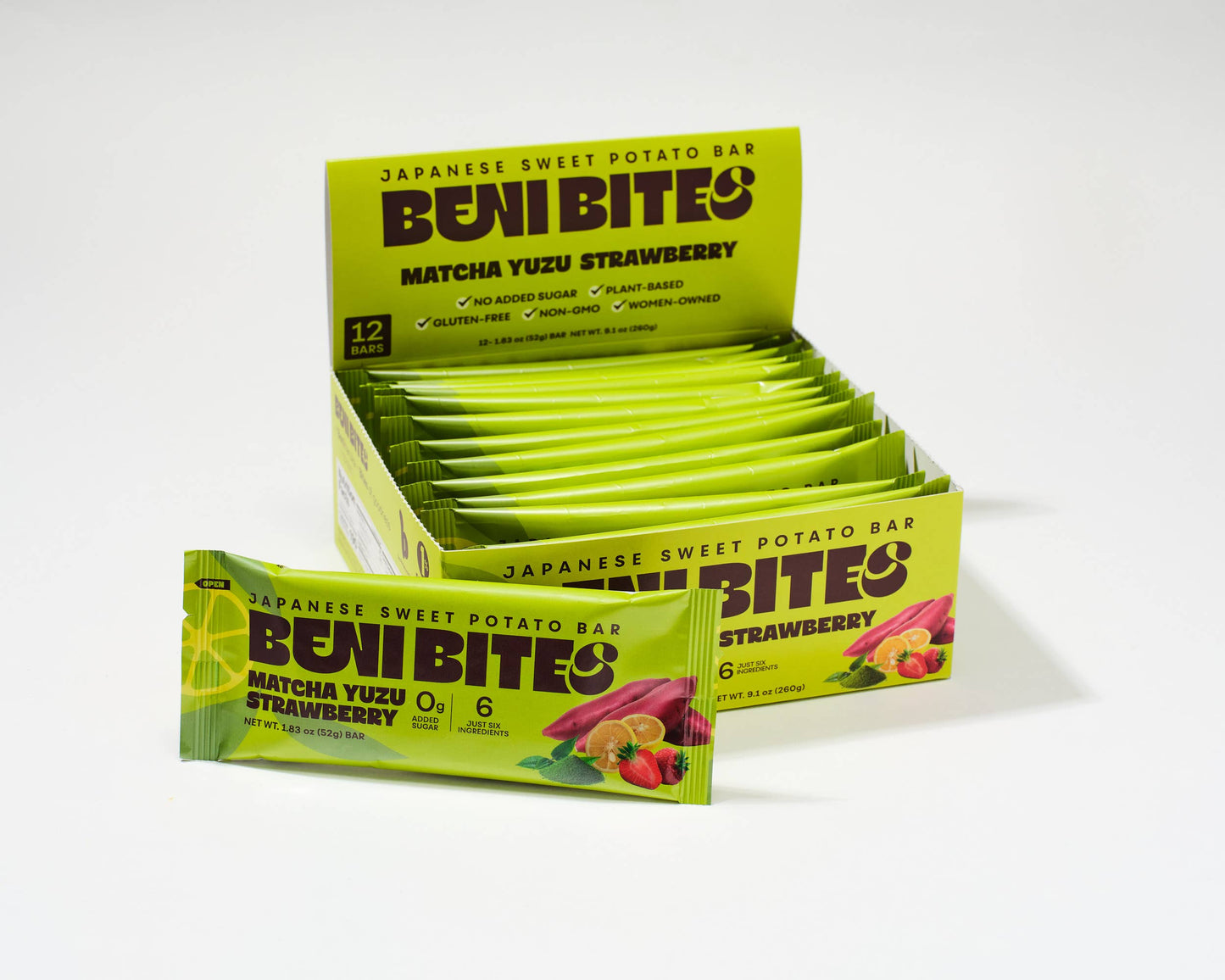 Benibites - Benibites Japanese Dried Sweet Potato Bar Matcha Yuzu