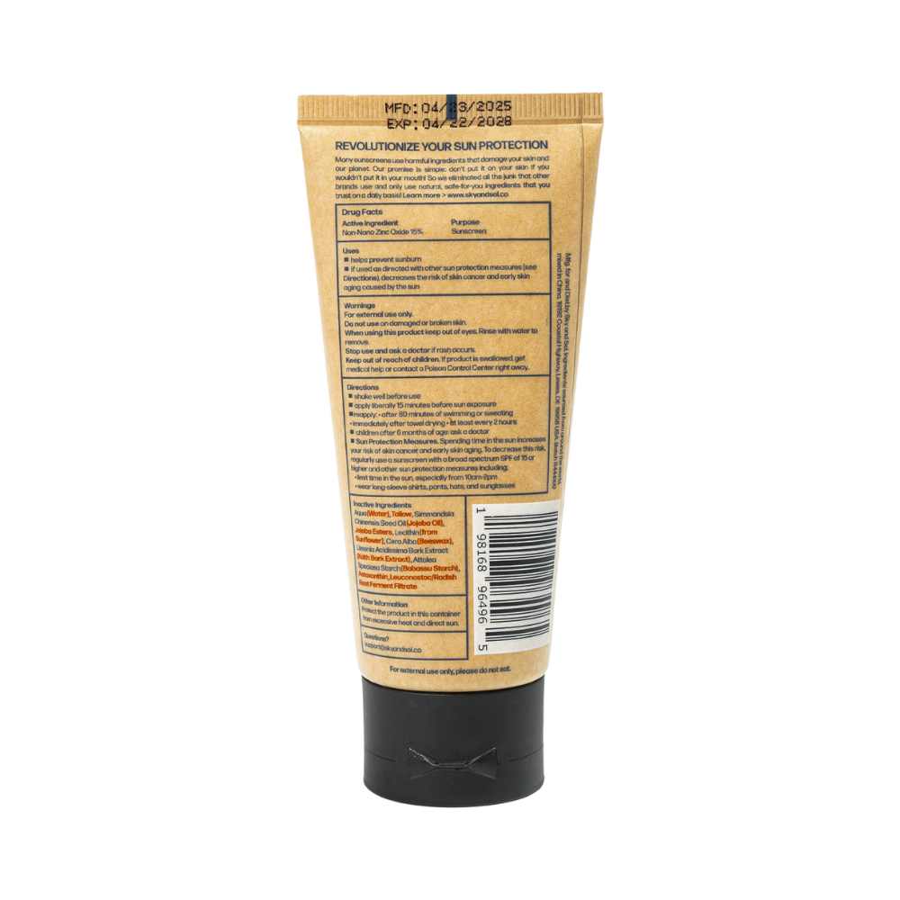 Sky and Sol - Face & Body Sunscreen SPF 30 – Natural Tallow Formula
