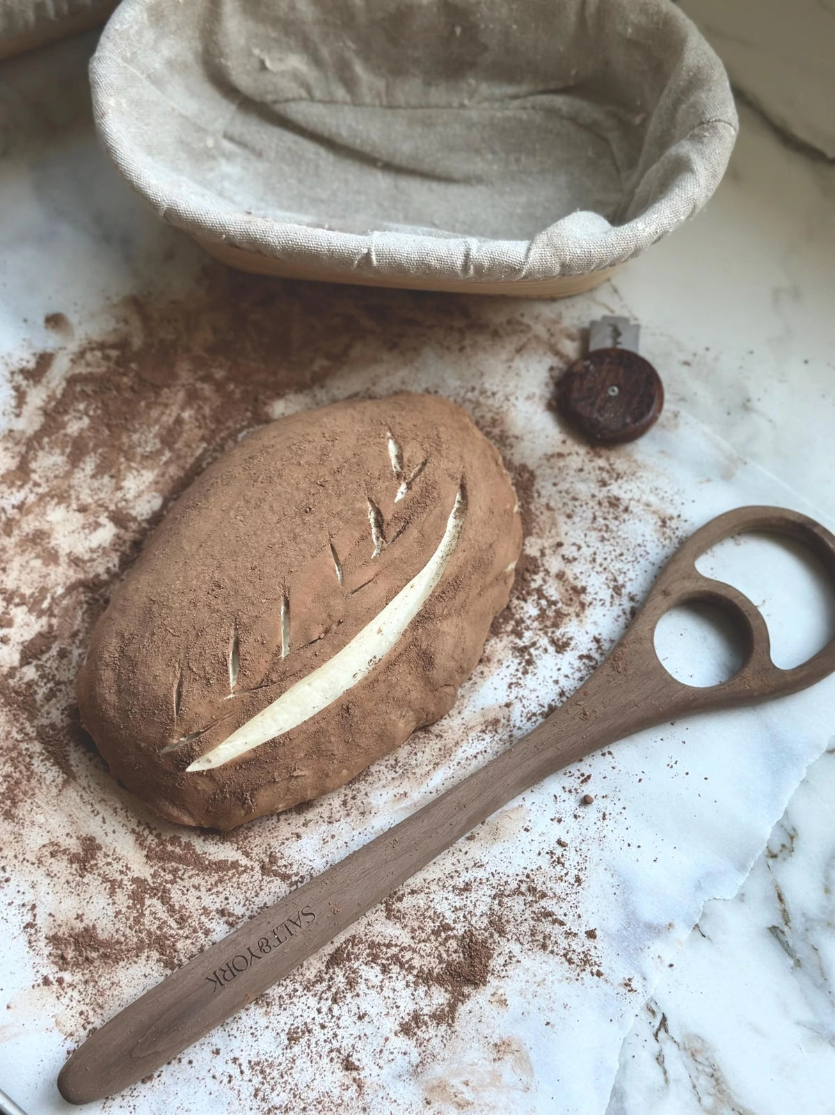 Walnut Wood + Stainless Cooking Utensils by Salt & York