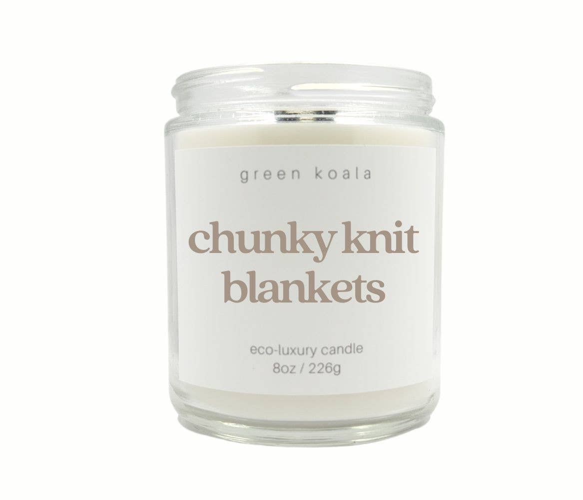 Chunky Knit Blanket 8oz Eco-Luxury Candle