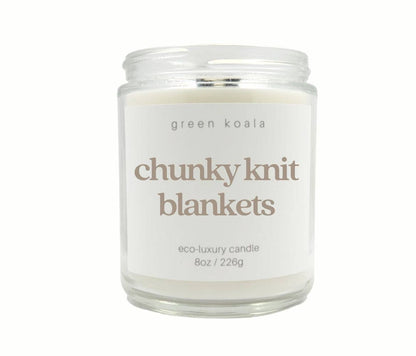 Chunky Knit Blanket 8oz Eco-Luxury Candle