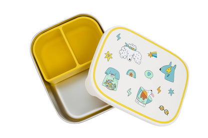 STAINLESS STEEL LUNCHBOX with compartments Funky Dogs