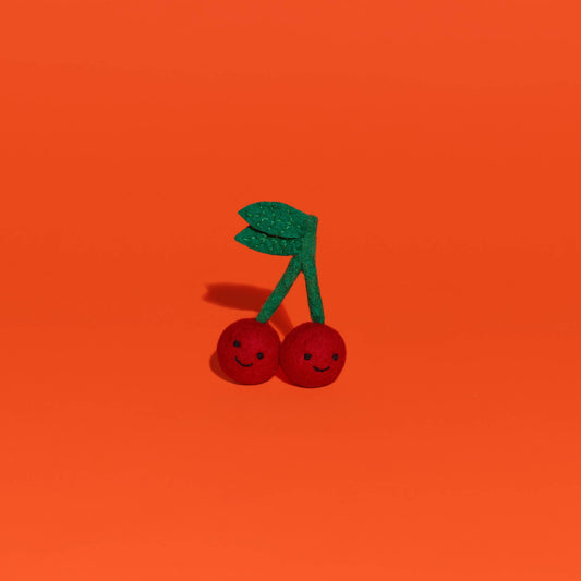 Ware of the Dog - Wool Cherries Cat Toy 