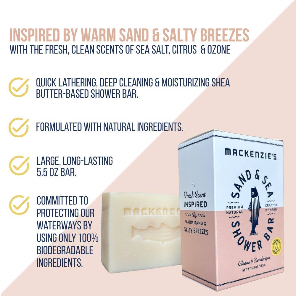 Sand & Sea Shower Bar- 5.5 oz (12 qty)