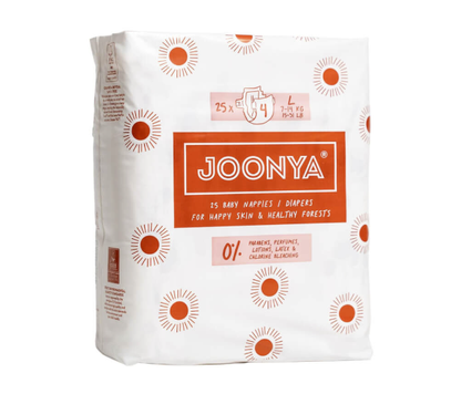 Joonya Diapers Size 4 L (15-31 lb) - 1 Bag of 25