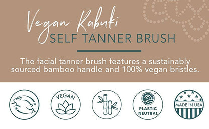 Beauty By Earth - Self Tanner Kabuki Facial Tan Application Brush