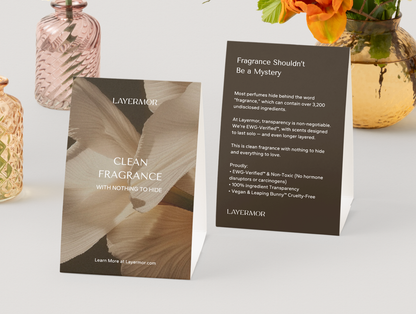 Layermor Table Top Info Card