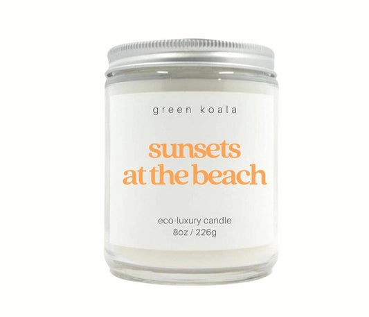 Green Koala - Sunsets At the Beach 8oz Eco-Luxury Candle