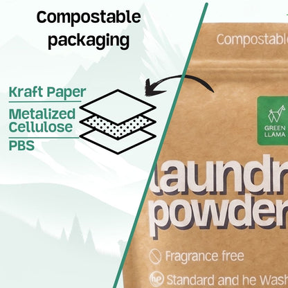 EWG Verified™ Max Strength Fragrance-Free Laundry Powder (60 Loads)