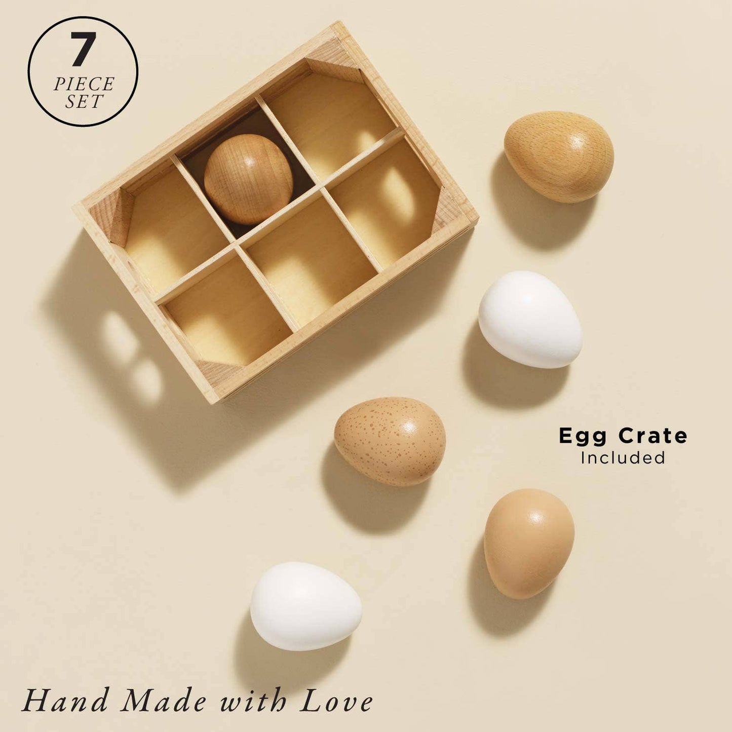 Le Toy Van, Inc. - Farm Eggs Wooden Market Crate