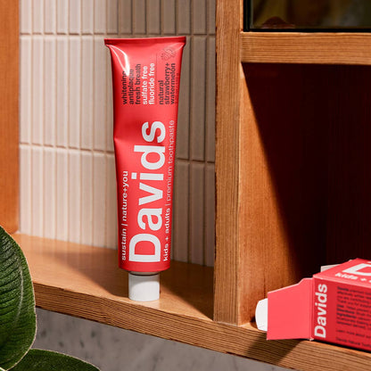 Davids Health Sciences, Inc - Davids kids+adults premium toothpaste/strawberry watermelon