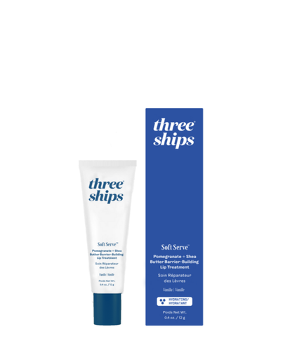 Three Ships - SoftServe™ Pomegranate + Shea Butter Barrier-Building Lip Treatment