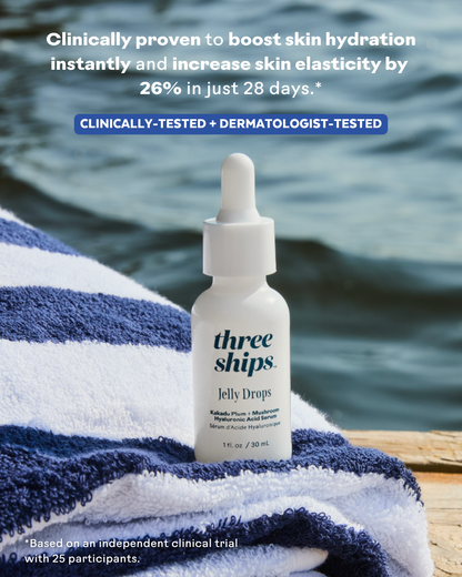 Three Ships Jelly Drops Kakadu Plum + Mushroom Hyaluronic Acid Serum