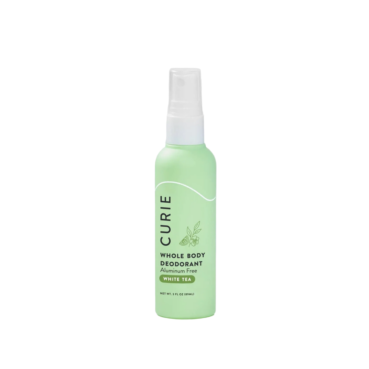 Aluminum Free Whole Body Deodorant Spray White Tea by Curie