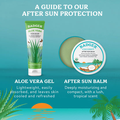 Badger - Badger Coconut After Sun Balm, Soothing Sunburn Relief