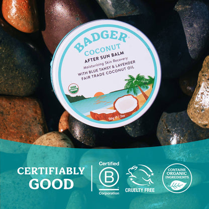Badger - Badger Coconut After Sun Balm, Soothing Sunburn Relief