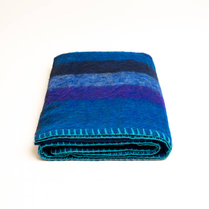 Extra Soft Yak wool Travel Throw Blanket  46"x90" Handmade