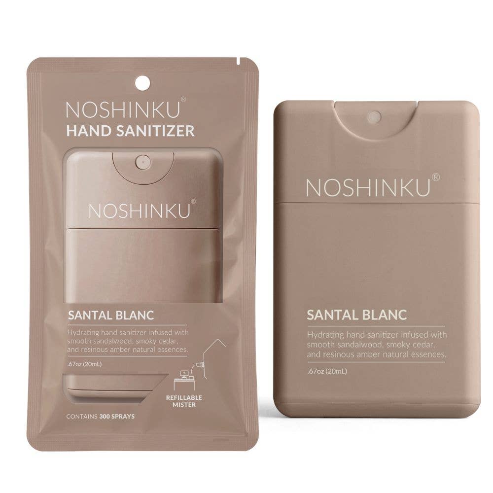 Noshinku - Refillable Santal Blanc Hydrating Pocket Hand Sanitizer