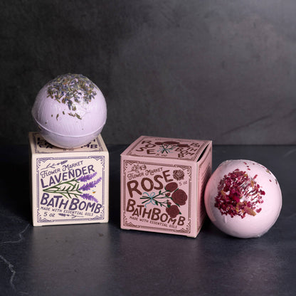 123 Farm - Rose Bath Bomb - with Box Aromatherapy 5 oz