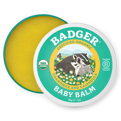 Badger - Badger Baby Balm, Soothes Diaper Rash, Cradle Cap & Dry Skin