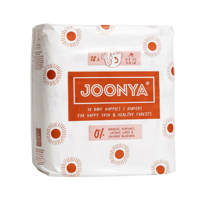 Joonya Diapers Size 3 M (9-18 lb) - 1 Bag of 28