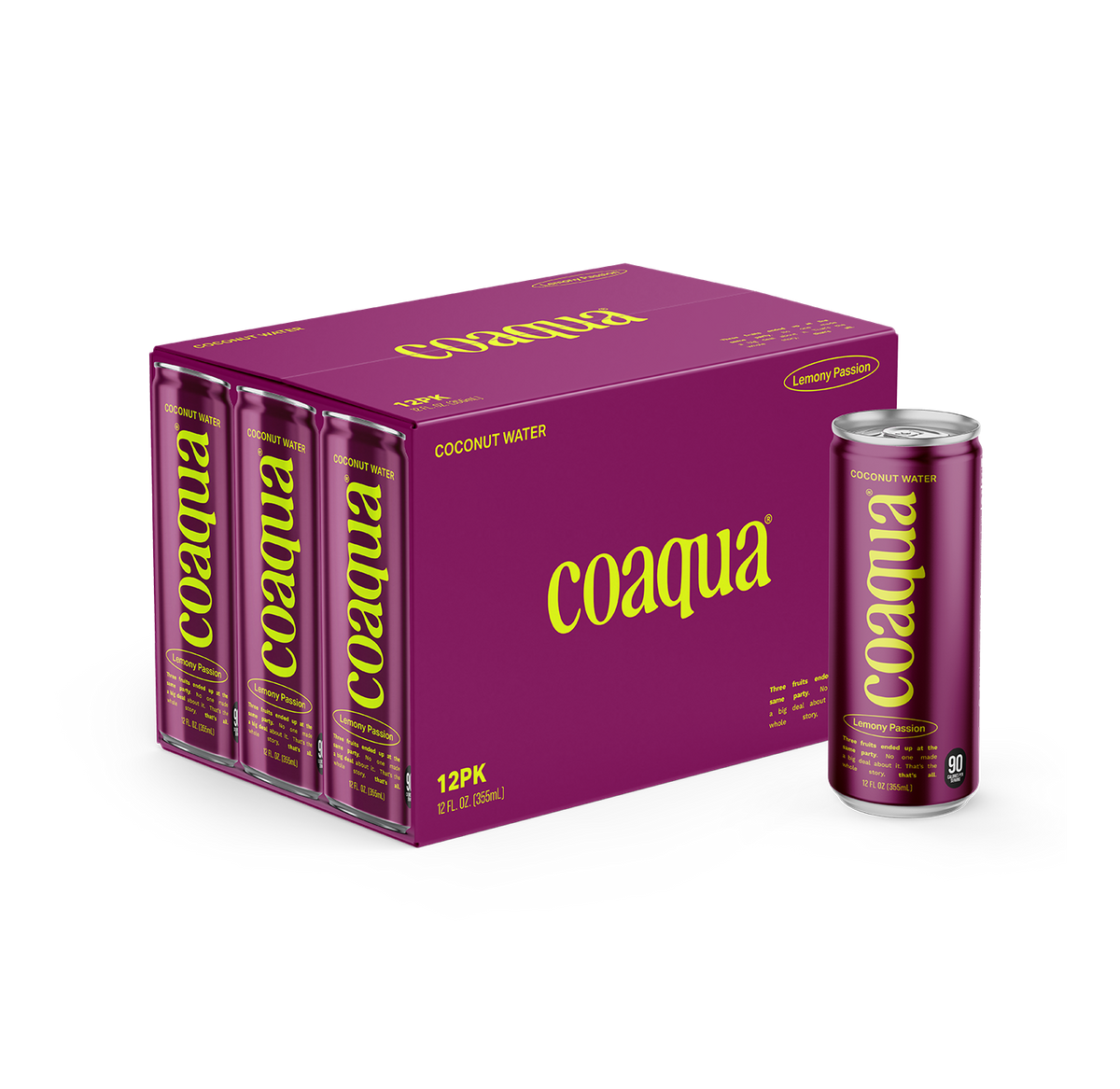 CoAqua Lemony Passion Coconut Water