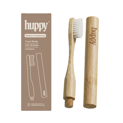 Huppy - Bamboo Collapsible Travel Toothbrush