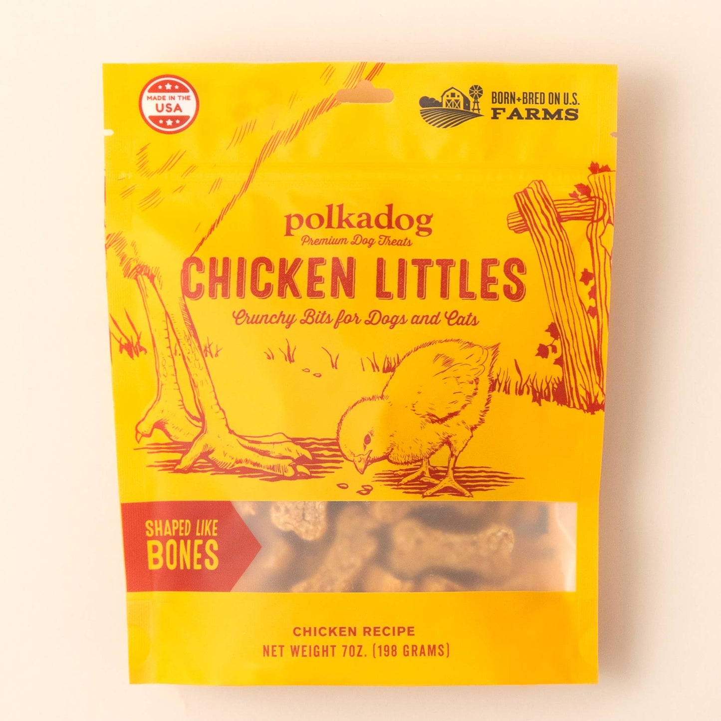 Polkadog - Chicken Littles (Bone Shaped) - 7oz - Dog Treats