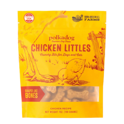 Chicken Littles (Bone Shaped) - 7oz Bag by Polkadog