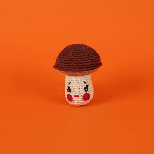 Cotton Crochet Mushroom Dog Toy by Ware of the Dog