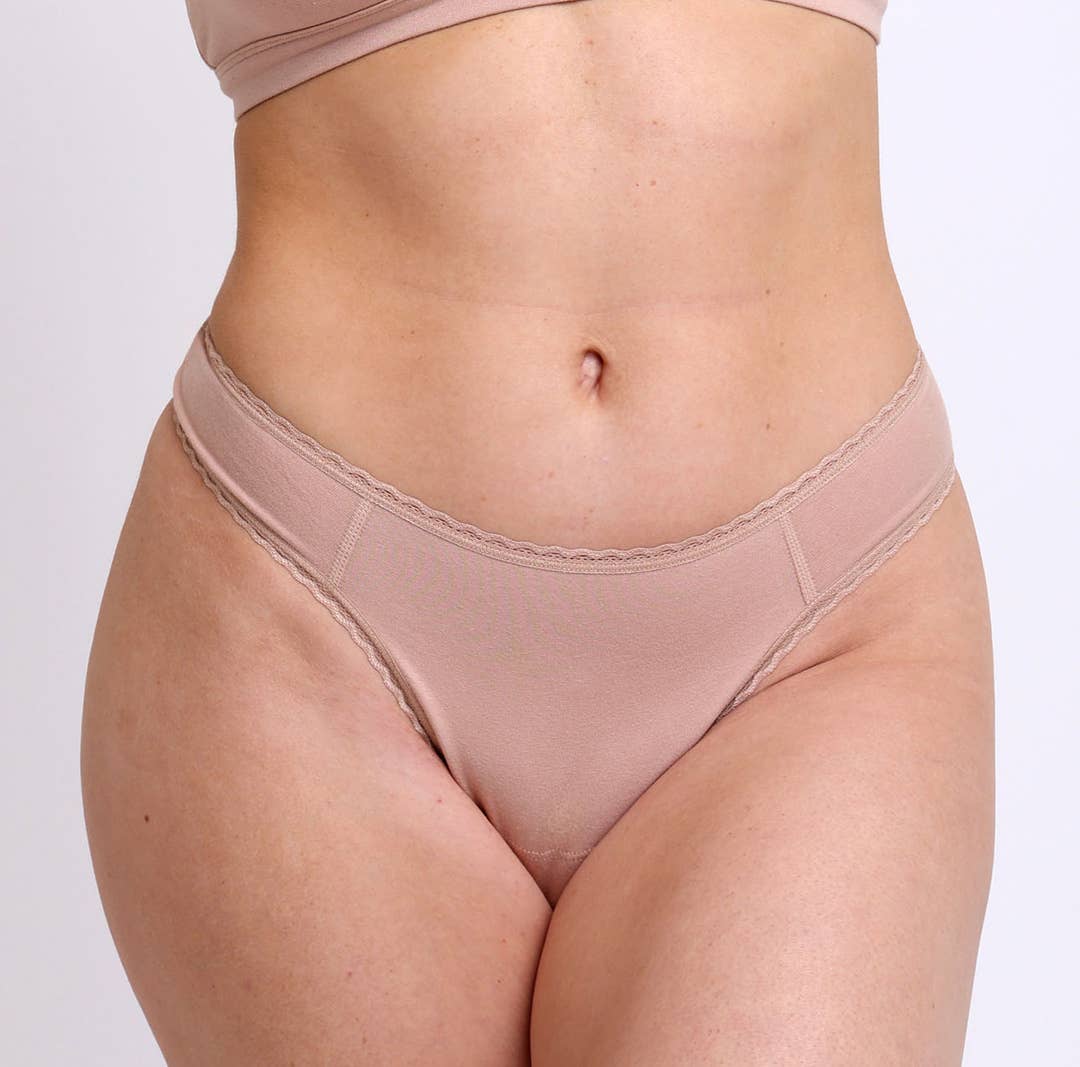 Organic Cotton Mid Rise Thong