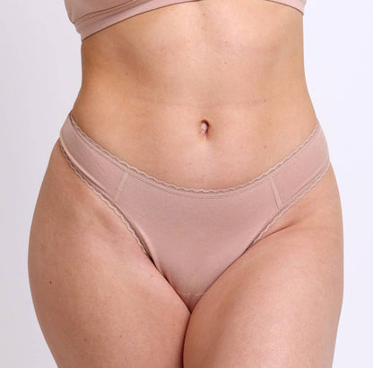 Organic Cotton Mid Rise Thong