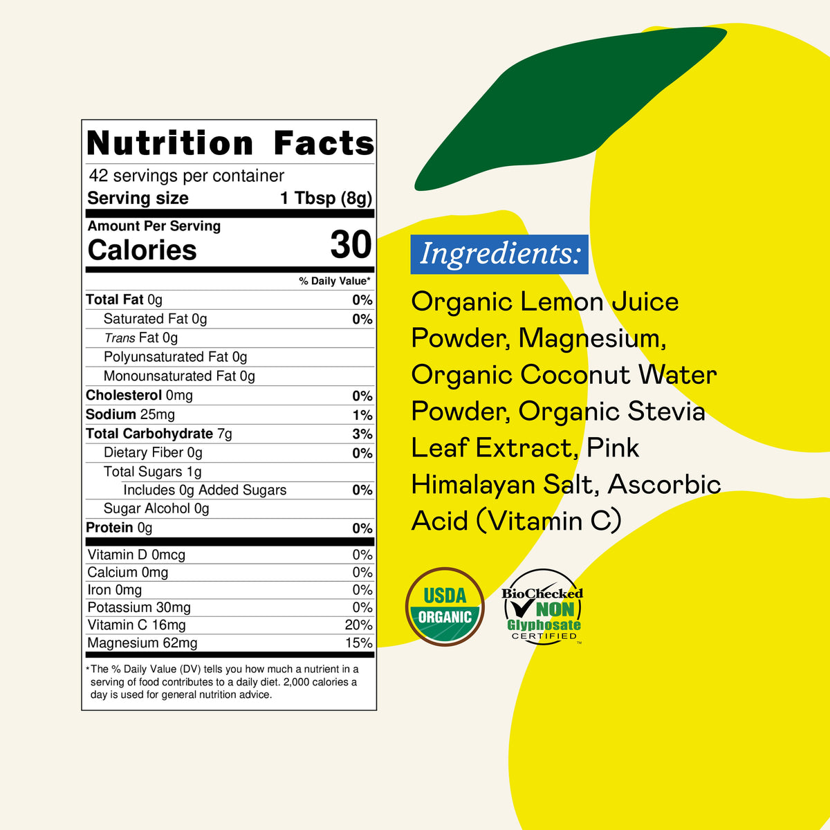 GoodOnya - Organic Electrolyte Packets | GoodOnya | 42-Serving Bags