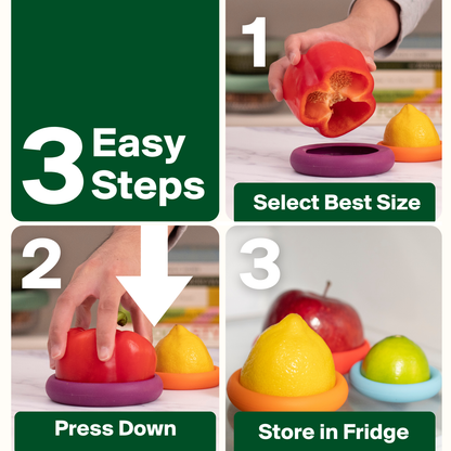Food Huggers - Reusable Silicone Food Savers – Autumn Harvest (Set of 5)