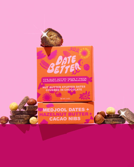 Hazelnut Praline- Chocolate covered dates