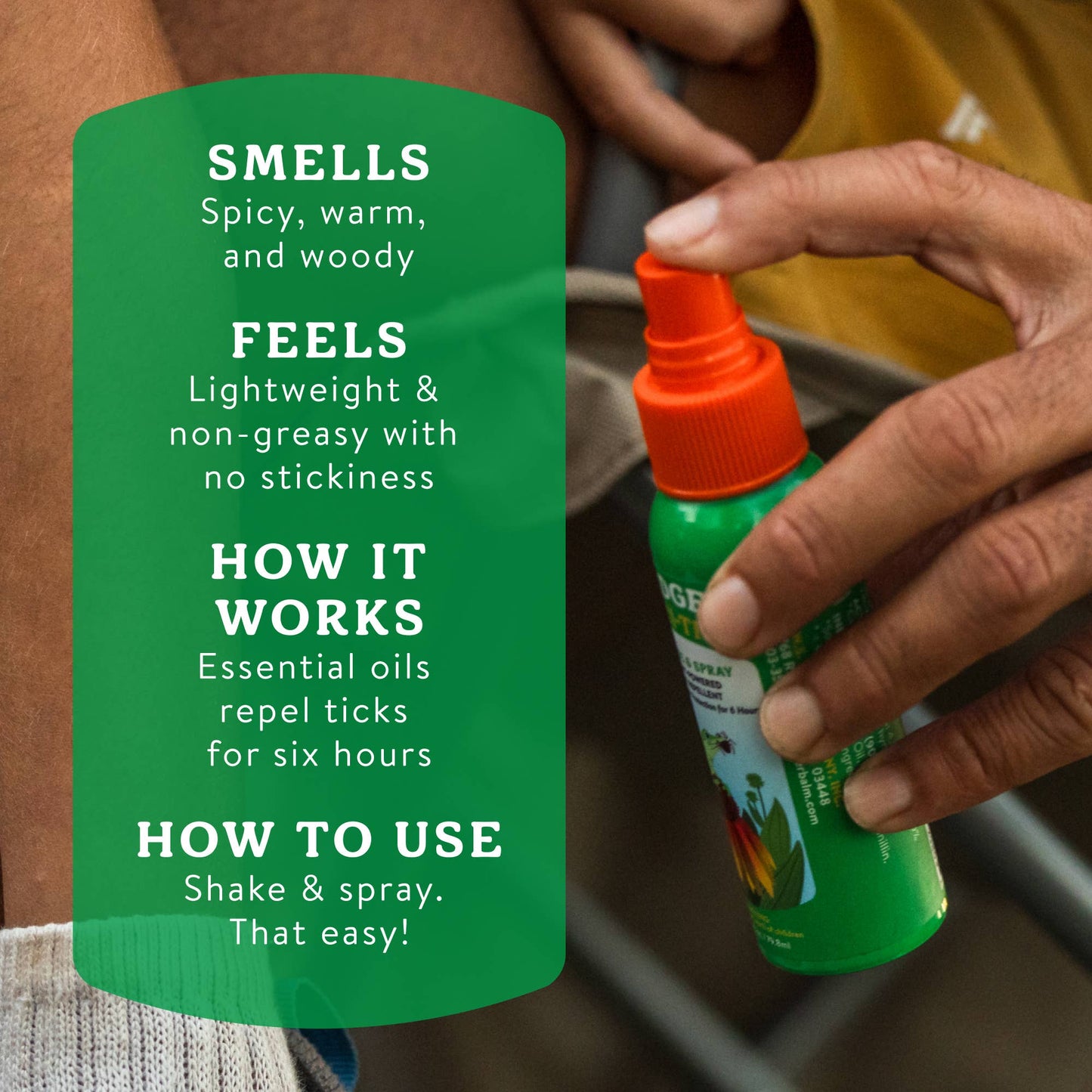 Badger - Badger Tick Spray, All Natural Tick Repellent, Deet-Free
