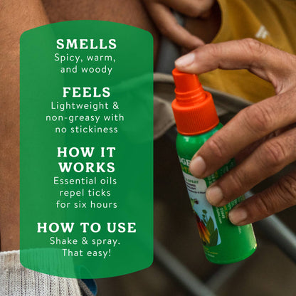 Badger - Badger Tick Spray, All Natural Tick Repellent, Deet-Free
