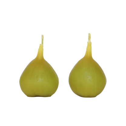 Green Fig Tealight Beeswax Candle by Happy Organics