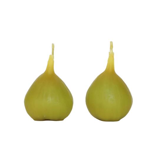 Green Fig Tealight Beeswax Candle by Happy Organics