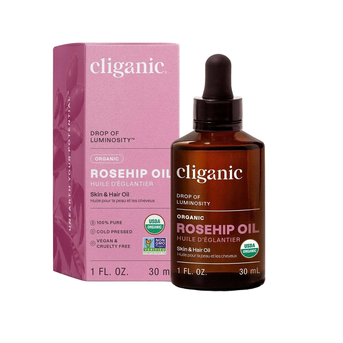 Organic Rosehip Oil by Cliganic